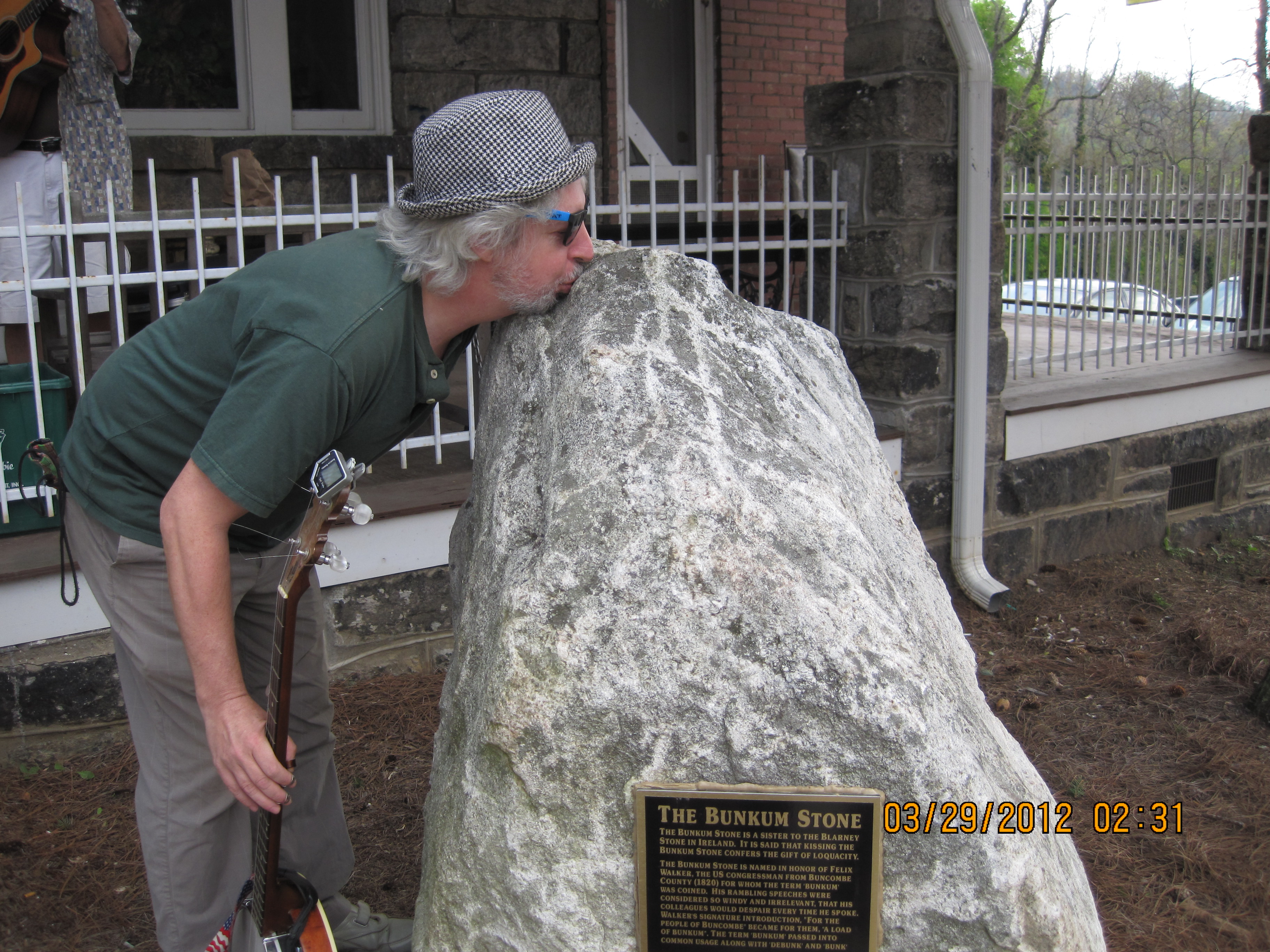 Kissing the Bunkum Stone